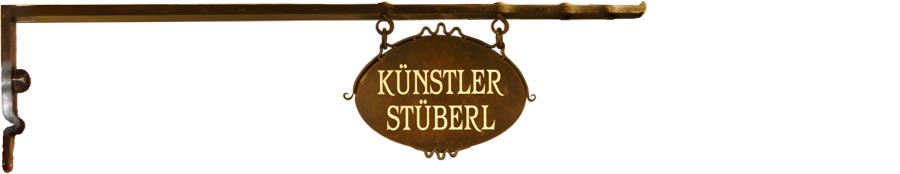 Schild Künstler Stüberl