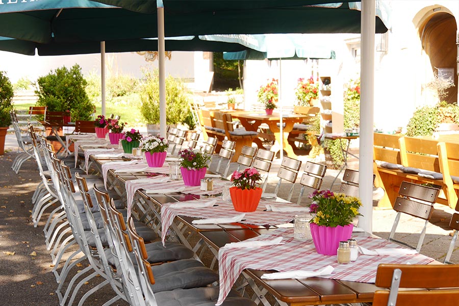 Geburtstagsfeier Biergarten